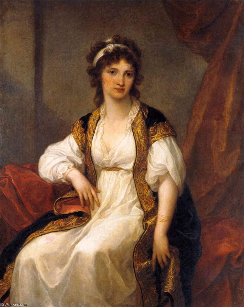 Wikioo.org - The Encyclopedia of Fine Arts - Painting, Artwork by Angelica Kauffman (Maria Anna Angelika) - Portrait of a Young Woman