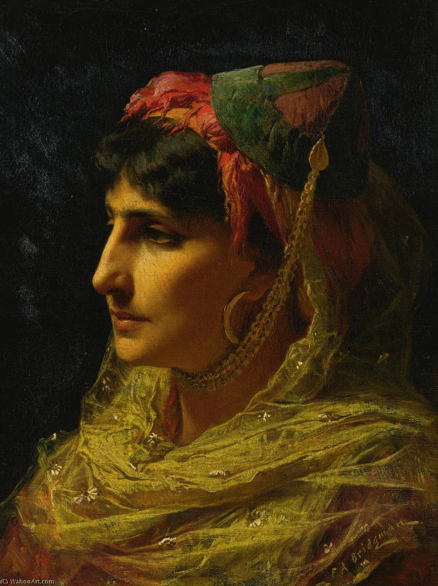 WikiOO.org - 百科事典 - 絵画、アートワーク Frederick Arthur Bridgman - の肖像画 女性