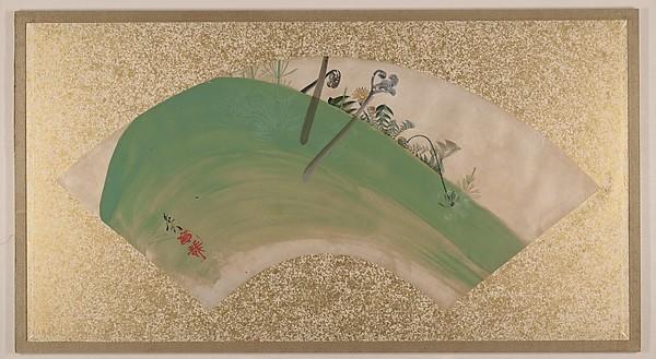 Wikioo.org - Bách khoa toàn thư về mỹ thuật - Vẽ tranh, Tác phẩm nghệ thuật Shibata Zeshin - Flowers on Grass