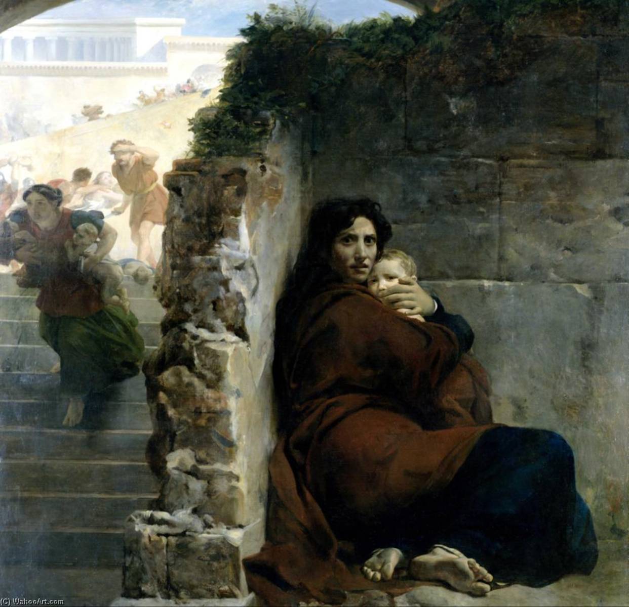 Wikioo.org - The Encyclopedia of Fine Arts - Painting, Artwork by Léon Cogniet - Massacre of the Innocents