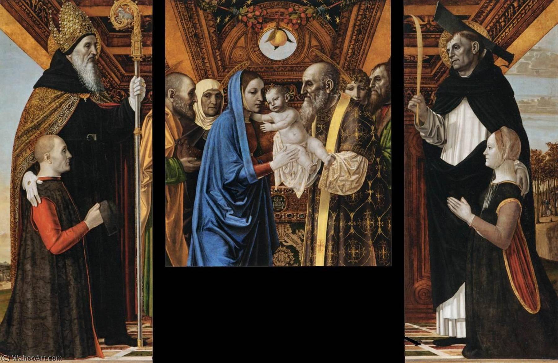 WikiOO.org - Encyclopedia of Fine Arts - Lukisan, Artwork Ambrogio Da Fossano (Ambrogio Bergognone) - Polyptych