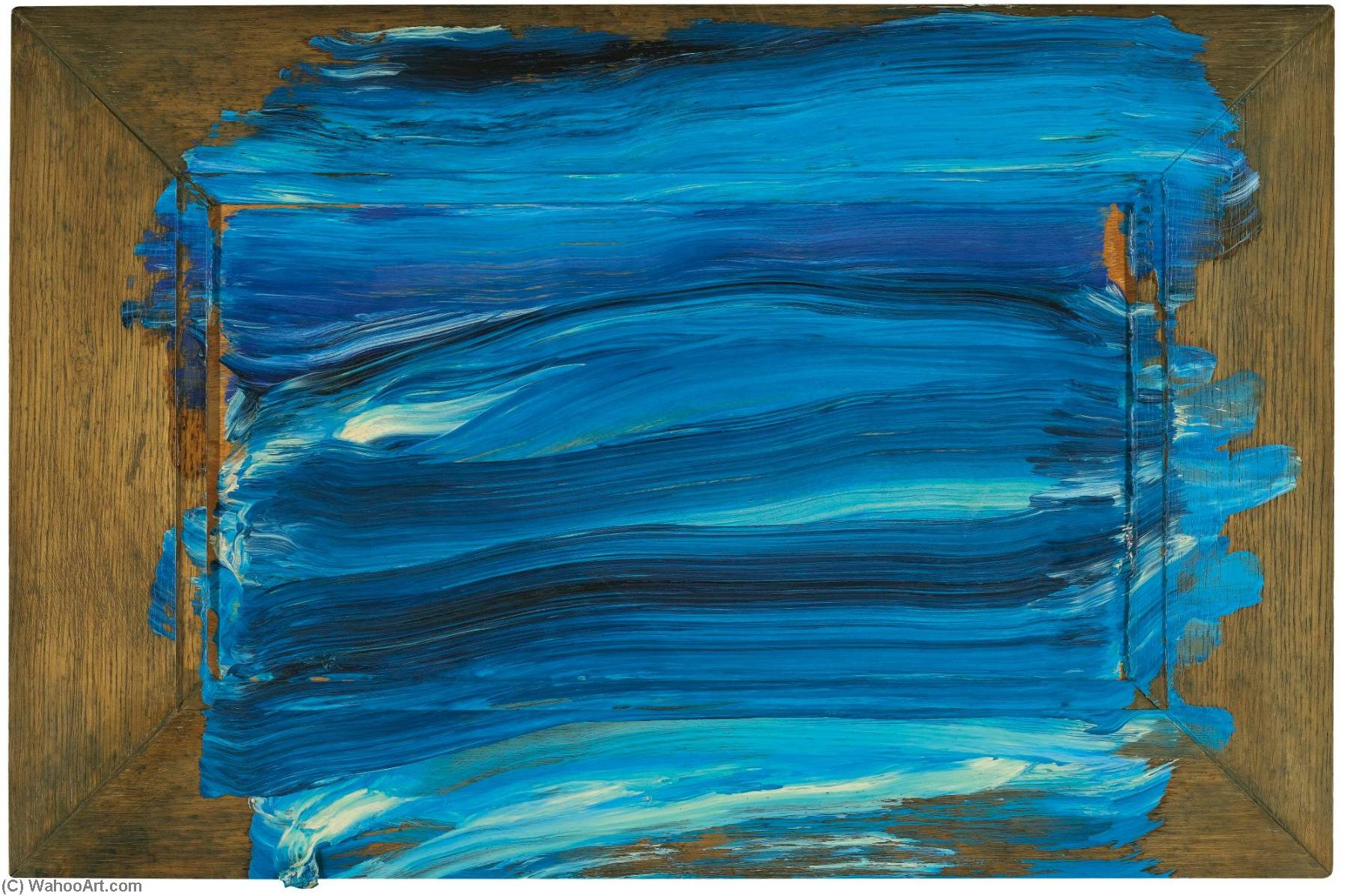 Wikioo.org - The Encyclopedia of Fine Arts - Painting, Artwork by Howard Hodgkin - Deep Blue Sea