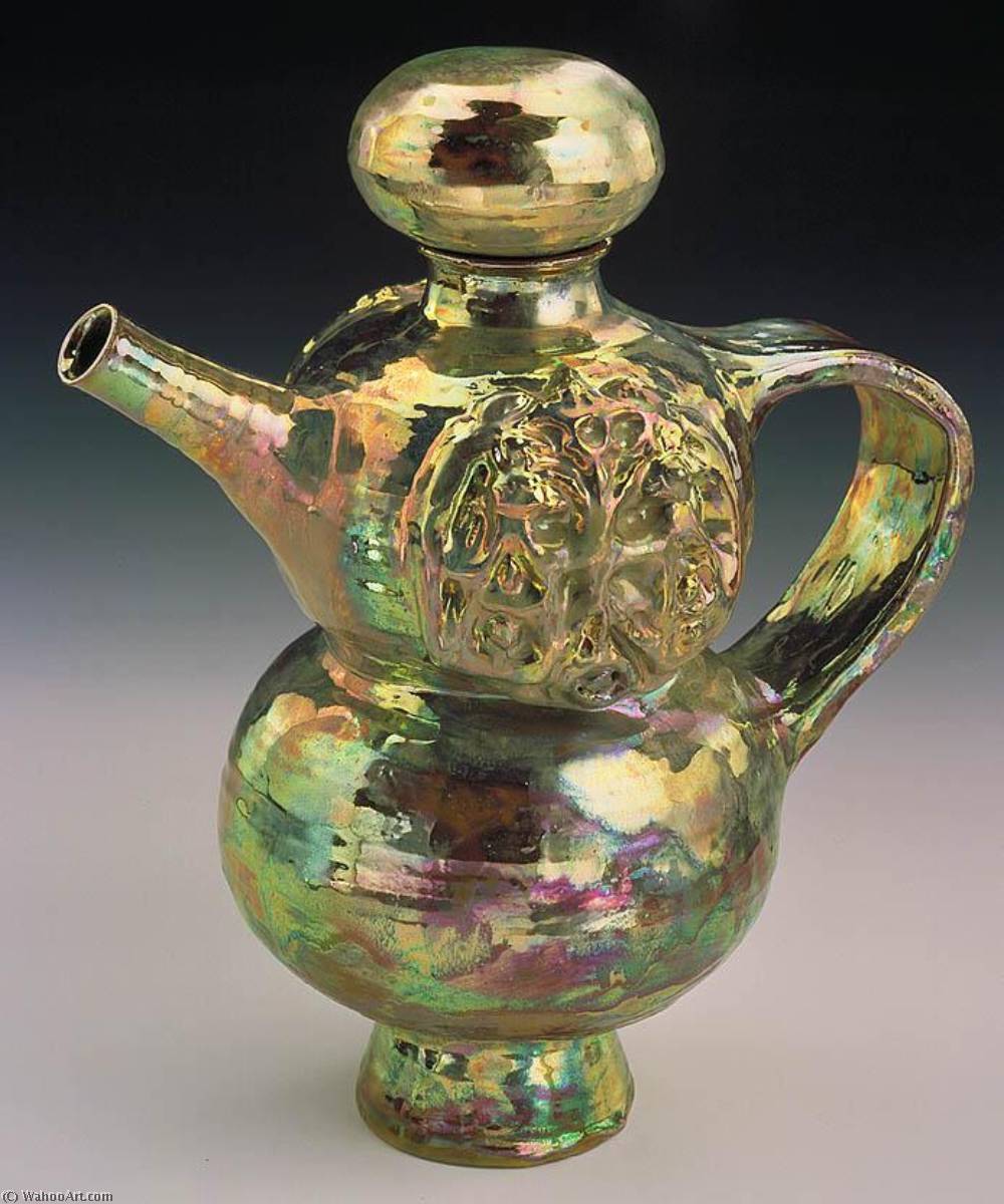 Wikioo.org - The Encyclopedia of Fine Arts - Painting, Artwork by Beatrice Wood - Gold Lustre Teapot