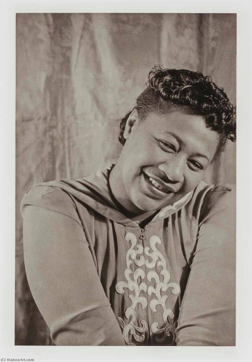 Wikioo.org - The Encyclopedia of Fine Arts - Painting, Artwork by Carl Van Vechten - Ella Fitzgerald, from the unrealized portfolio Noble Black Women The Harlem Renaissance and After