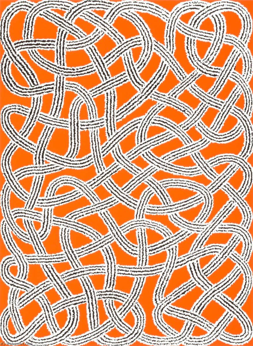 WikiOO.org – 美術百科全書 - 繪畫，作品 Anni Albers - 学习的 尼龙 地毯 ,  从 投资组合 连接 1925 1983