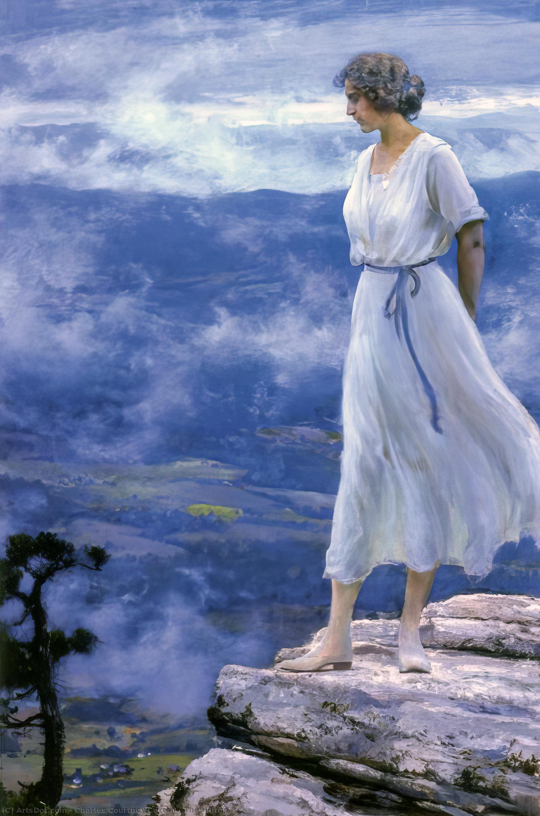Wikioo.org - The Encyclopedia of Fine Arts - Painting, Artwork by Charles Courtney Curran - The Hilltop