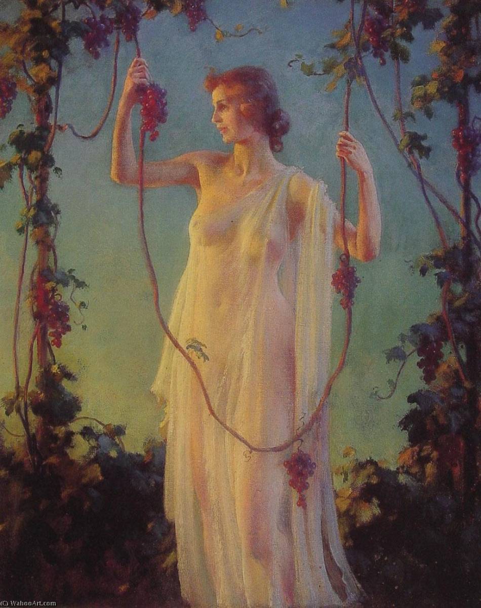 WikiOO.org - Encyclopedia of Fine Arts - Lukisan, Artwork Charles Courtney Curran - Fall Sunshine