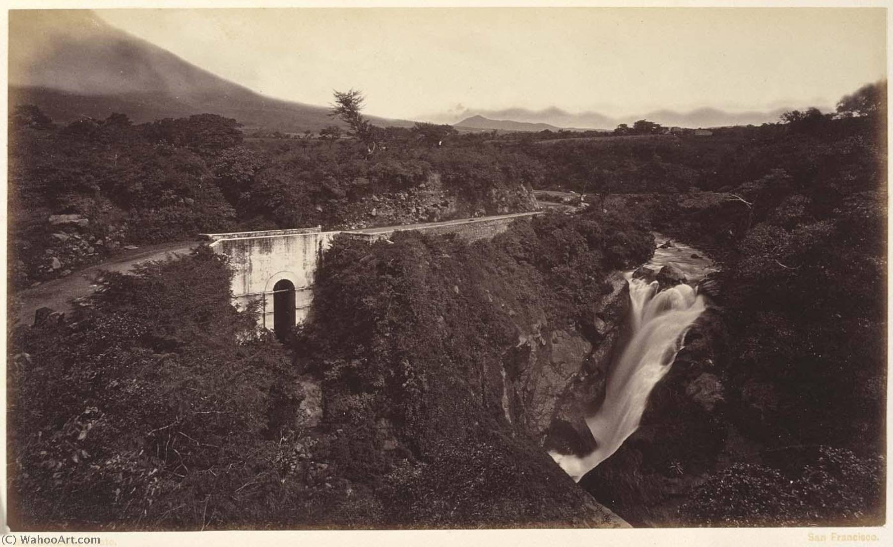 Wikioo.org - The Encyclopedia of Fine Arts - Painting, Artwork by Eadweard Muybridge - Falls of the Michatoya Palin, Guatemala