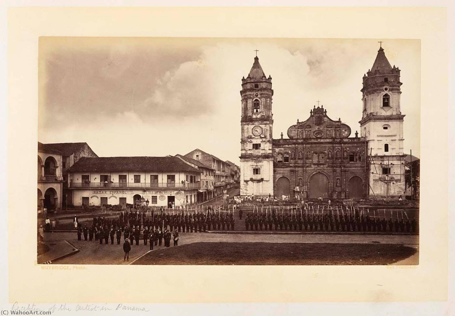 WikiOO.org - Enciclopedia of Fine Arts - Pictura, lucrări de artă Eadweard Muybridge - Reception of the Artist in Panama