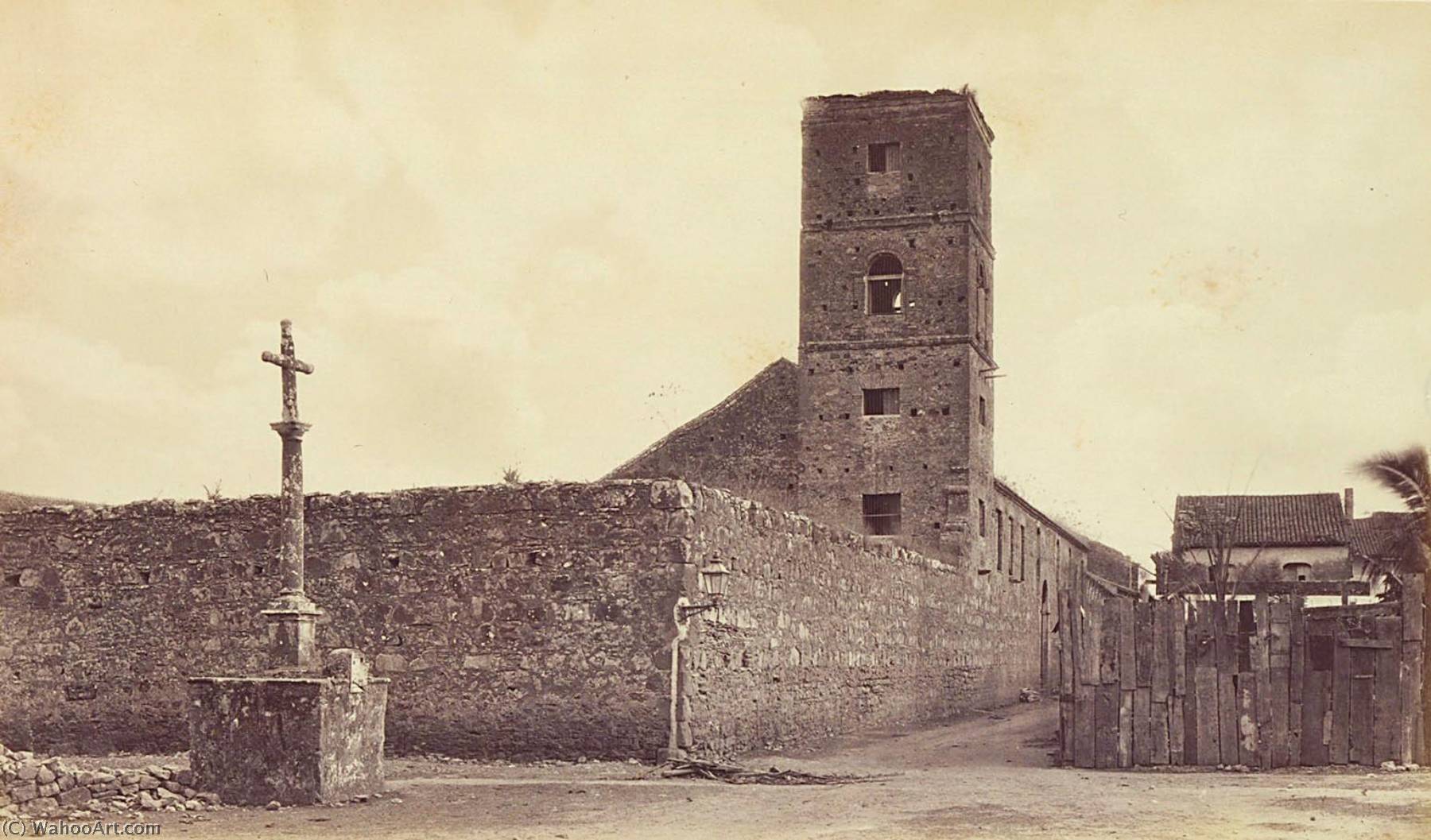 WikiOO.org - Enciclopedia of Fine Arts - Pictura, lucrări de artă Eadweard Muybridge - Ruins of the Convent of Las Monjas, Panama