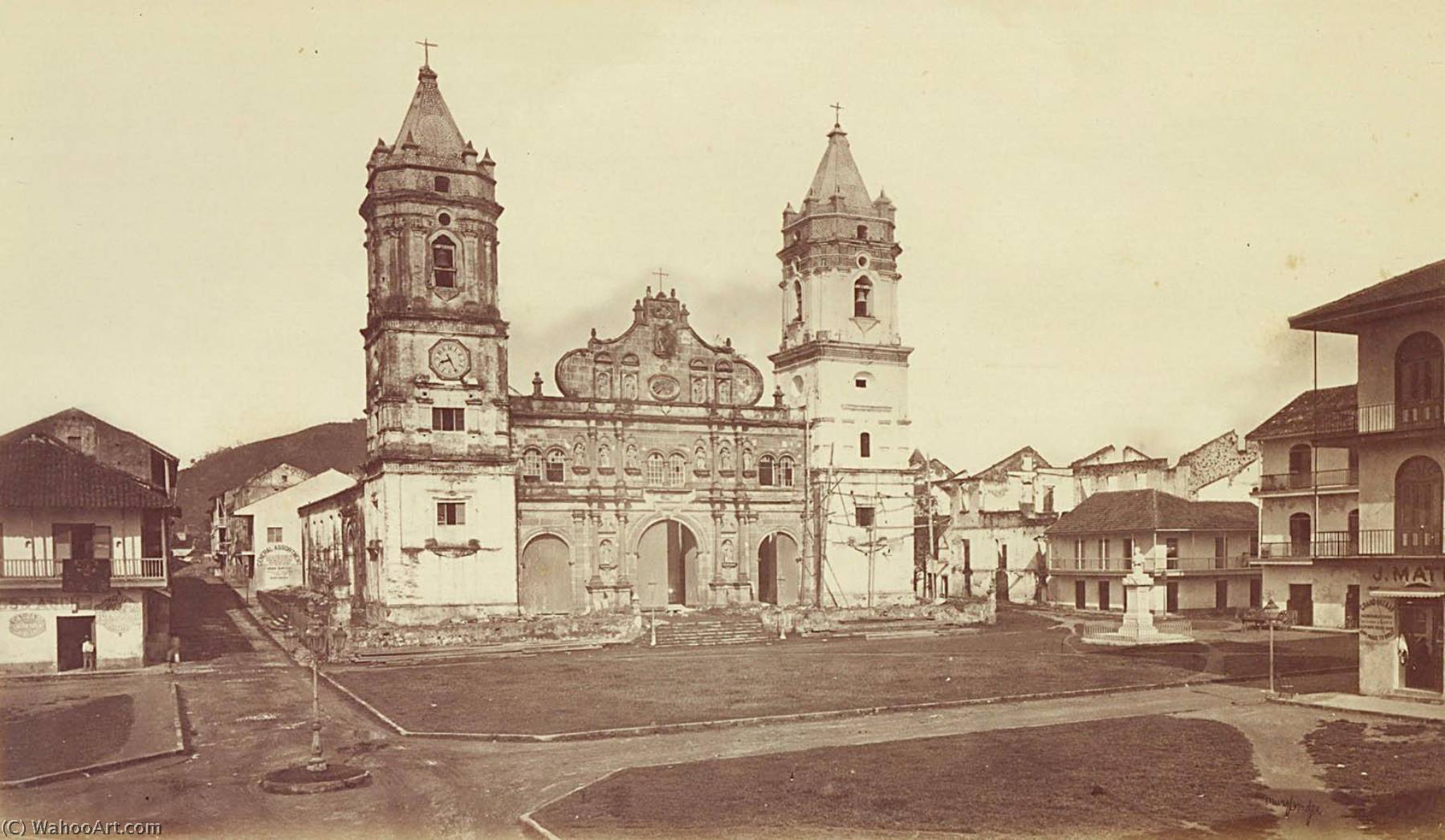 WikiOO.org - Εγκυκλοπαίδεια Καλών Τεχνών - Ζωγραφική, έργα τέχνης Eadweard Muybridge - Cathedral, Panama