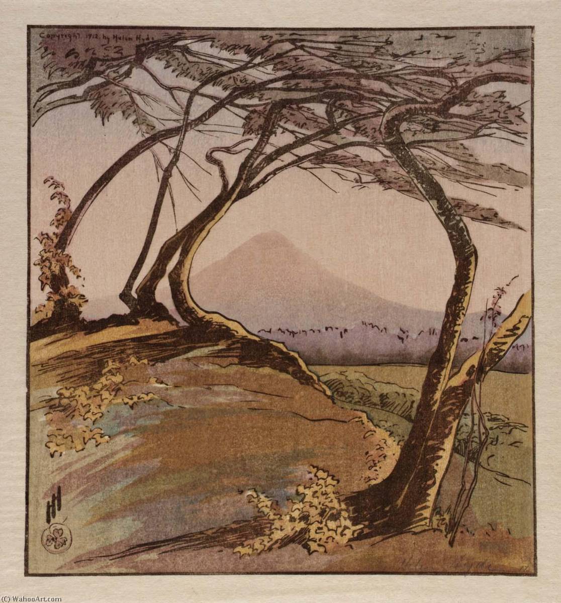 Wikioo.org - The Encyclopedia of Fine Arts - Painting, Artwork by Helen Hyde - Mount Orizaba