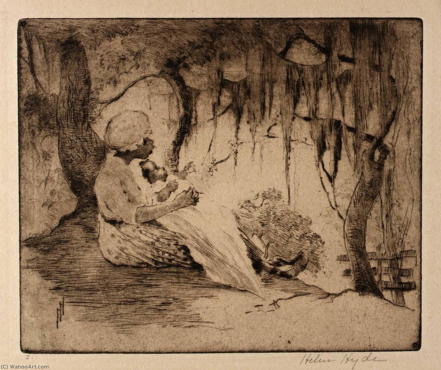 WikiOO.org - Enciclopedia of Fine Arts - Pictura, lucrări de artă Helen Hyde - By the Great Peedee