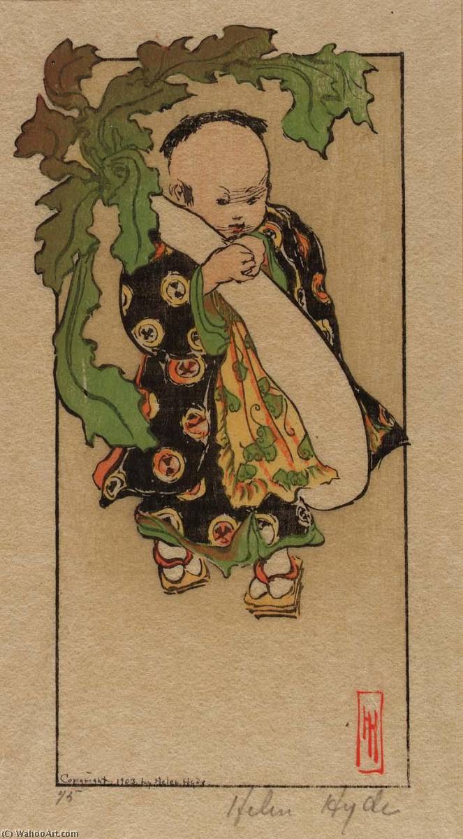 WikiOO.org - Енциклопедия за изящни изкуства - Живопис, Произведения на изкуството Helen Hyde - The Daikon and the Baby