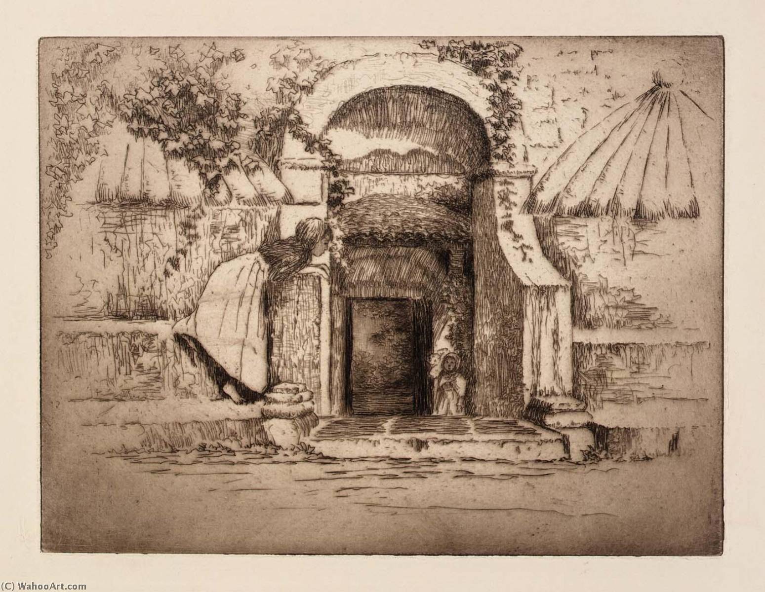 Wikioo.org – La Enciclopedia de las Bellas Artes - Pintura, Obras de arte de Helen Hyde - Los asientos todaclasede  el  Poderoso