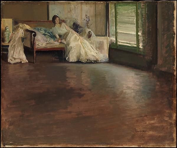 Wikioo.org - The Encyclopedia of Fine Arts - Painting, Artwork by Edmund Charles Tarbell - Across the Room