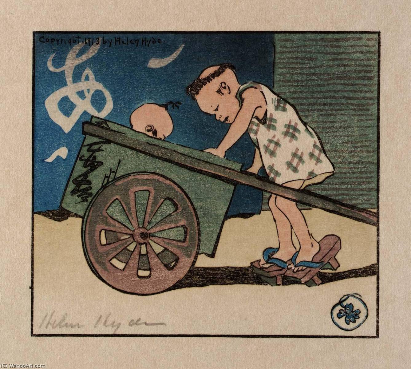 WikiOO.org - Енциклопедия за изящни изкуства - Живопис, Произведения на изкуството Helen Hyde - The Go Cart