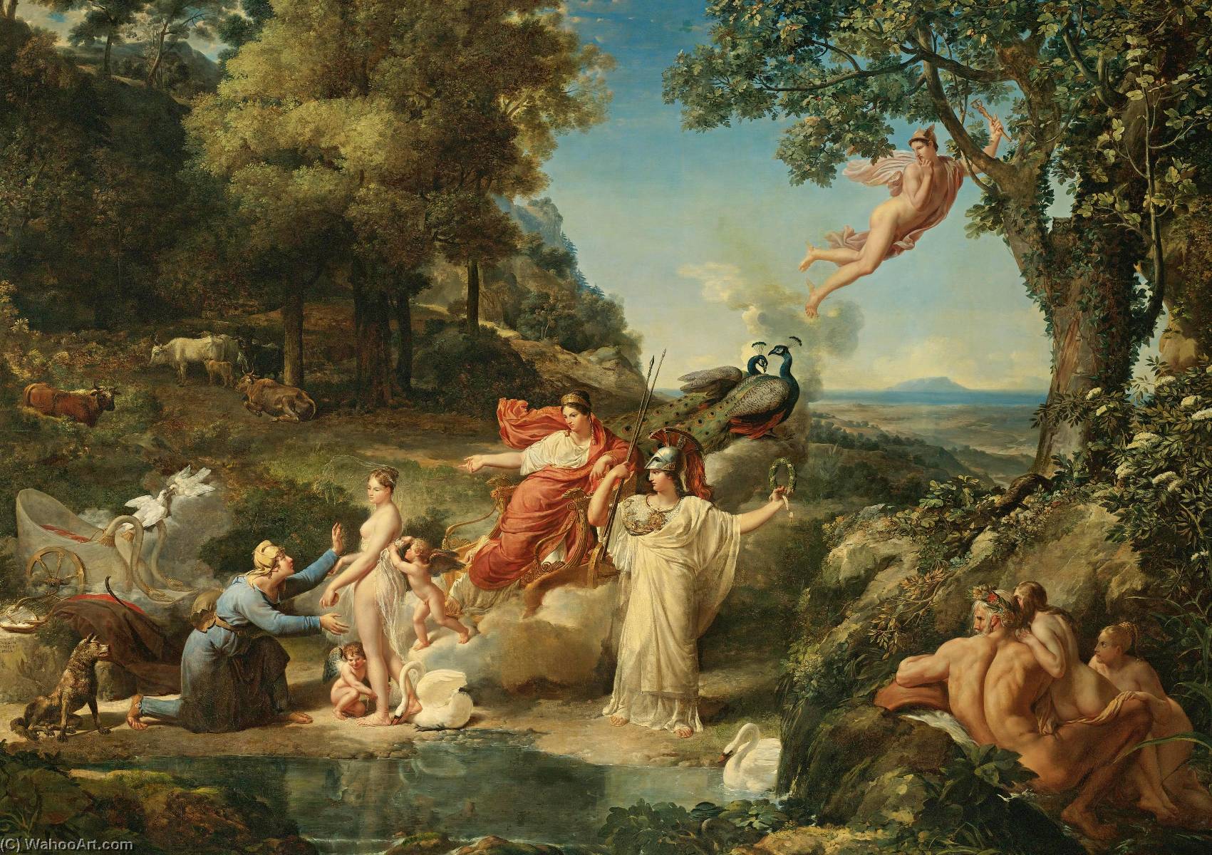 Wikioo.org - The Encyclopedia of Fine Arts - Painting, Artwork by Guillaume Lethière - The Judgement of Paris