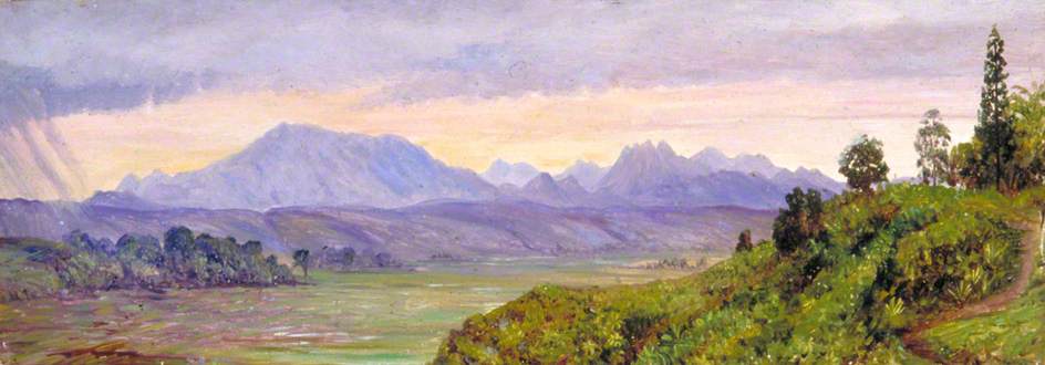 WikiOO.org - Encyclopedia of Fine Arts - Maľba, Artwork Marianne North - The Preanger Mountains, Java