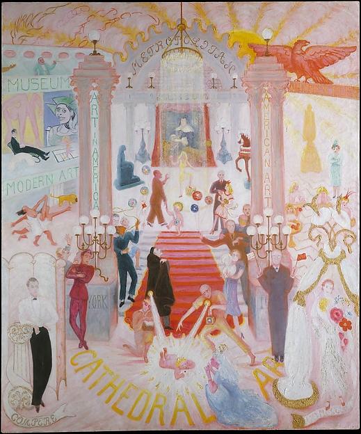 Wikioo.org - The Encyclopedia of Fine Arts - Painting, Artwork by Florine Stettheimer - The Cathedrals of Art