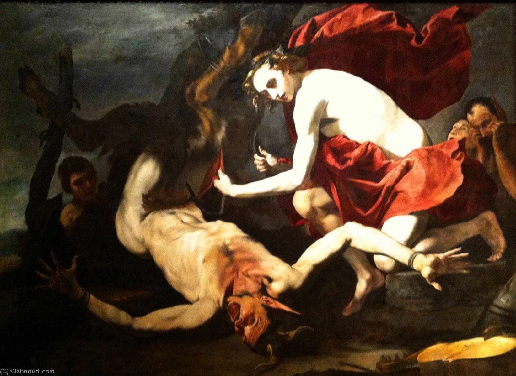 WikiOO.org - Güzel Sanatlar Ansiklopedisi - Resim, Resimler Antonio De Bellis - The Flaying of Marsyas by Apollo