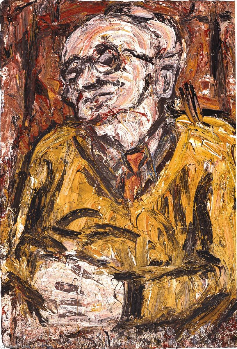 Wikioo.org – L'Encyclopédie des Beaux Arts - Peinture, Oeuvre de Leon Kossoff - Portrait de Chaim