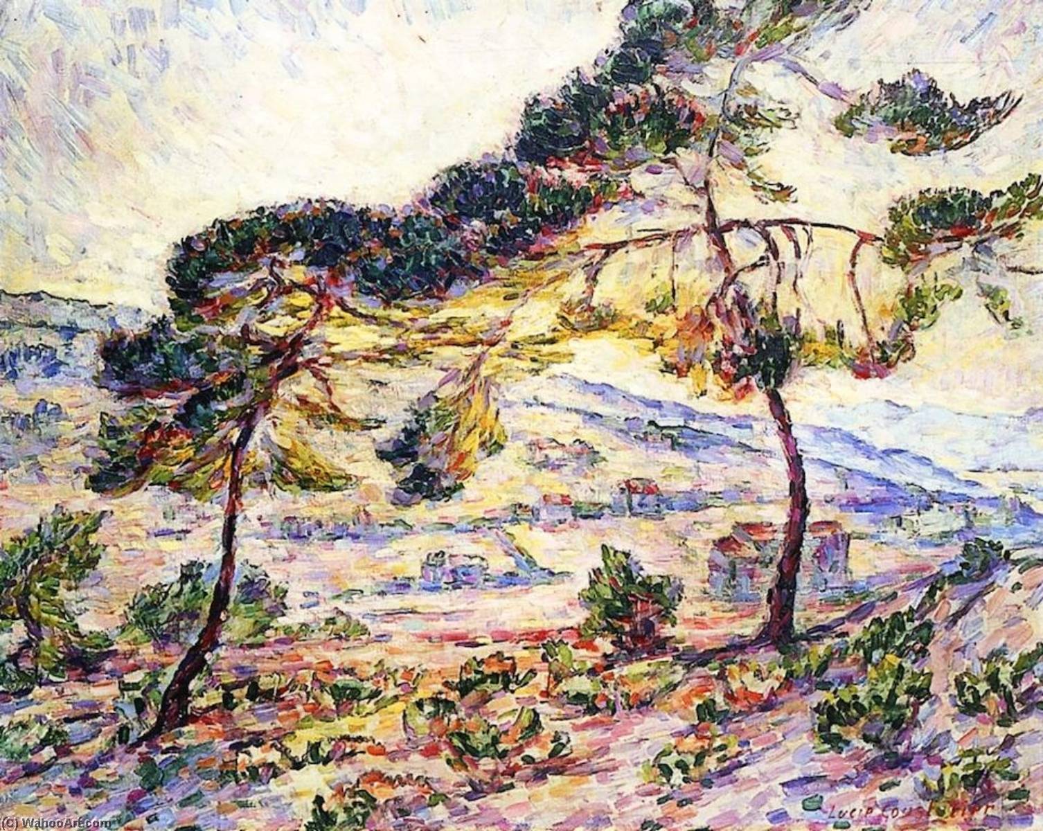 WikiOO.org - Енциклопедія образотворчого мистецтва - Живопис, Картини
 Lucie Cousturier - Fauve Landscape View of Provence
