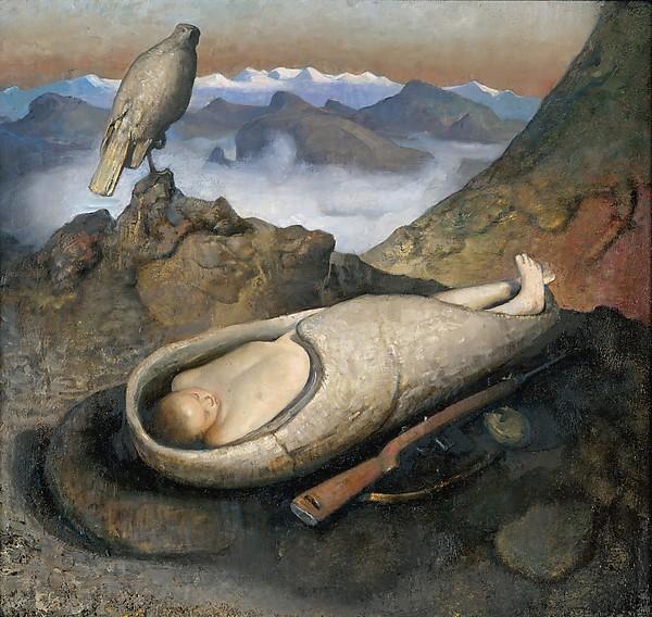 Wikioo.org - The Encyclopedia of Fine Arts - Painting, Artwork by Odd Nerdrum - Sleeping Boy