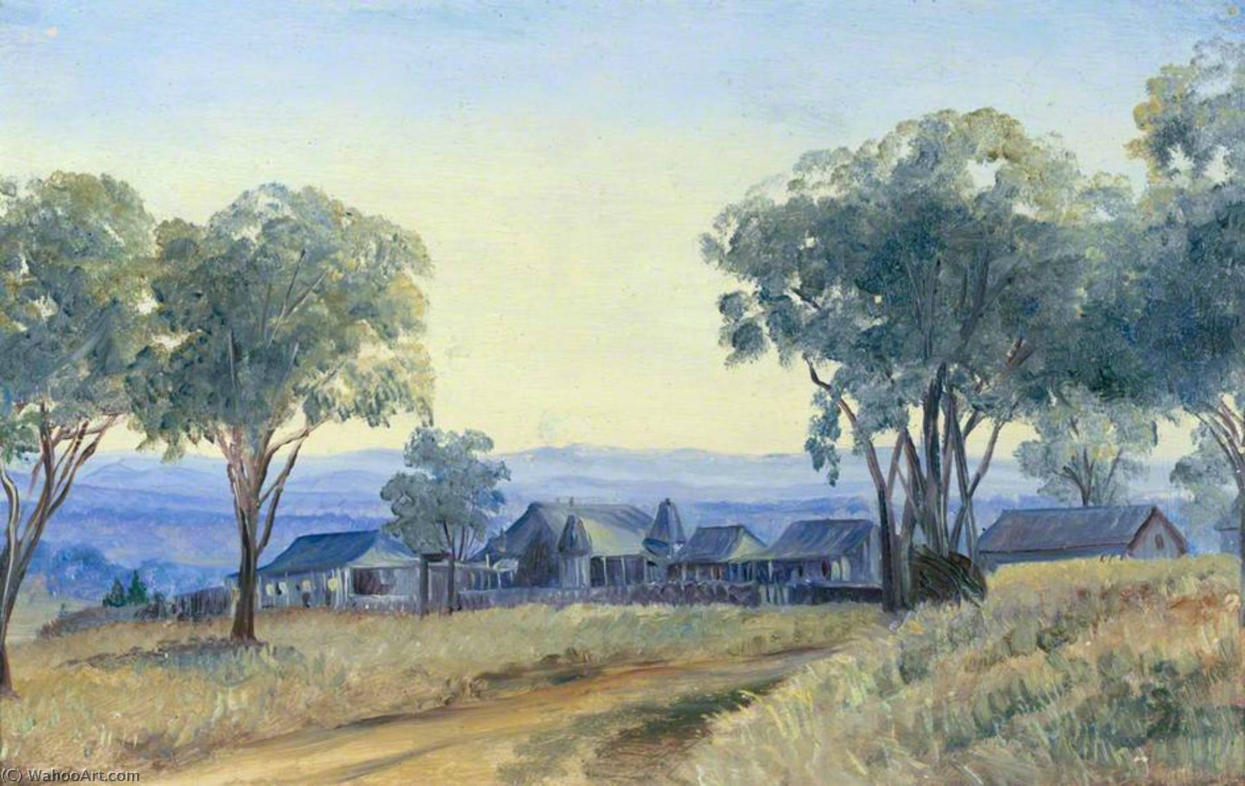 WikiOO.org - Encyclopedia of Fine Arts - Schilderen, Artwork Marianne North - Cook Nimbra, Queensland, Australia