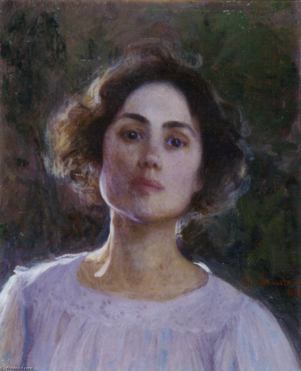 Wikioo.org - The Encyclopedia of Fine Arts - Painting, Artwork by Elin Kleopatra Danielson Gambogi - Self portrait