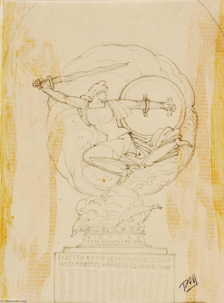 WikiOO.org - Encyclopedia of Fine Arts - Festés, Grafika Paul Manship - Victory Leads Across the Seas