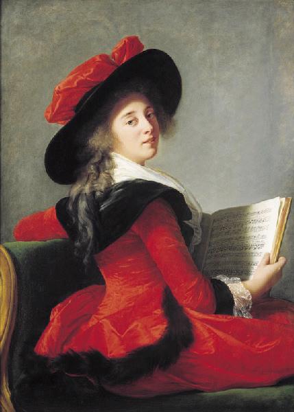 WikiOO.org - Encyclopedia of Fine Arts - Maľba, Artwork Elisabeth-Louise Vigée-Lebrun - Portrait de la baronne de Crussol