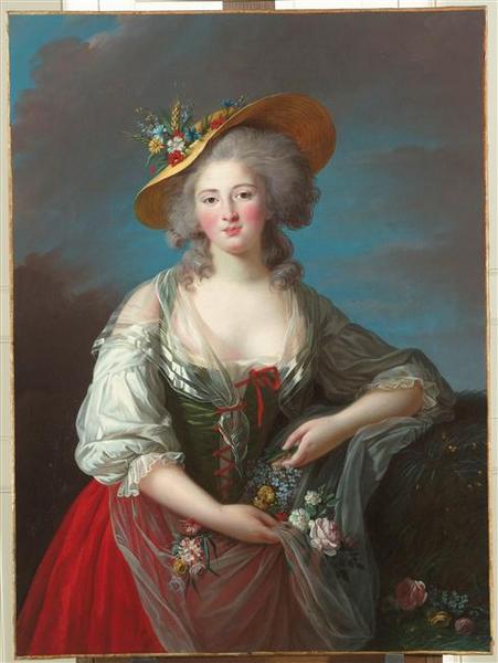 Wikioo.org - The Encyclopedia of Fine Arts - Painting, Artwork by Elisabeth-Louise Vigée-Lebrun - ELISABETH DE FRANCE, DITE MADAME ELISABETH (1764 1794)