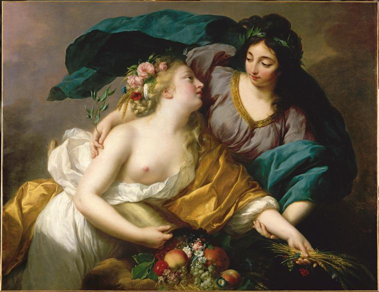 Wikioo.org – L'Encyclopédie des Beaux Arts - Peinture, Oeuvre de Elisabeth-Louise Vigée-Lebrun - LA PAIX RAMENANT L'ABONDANCE