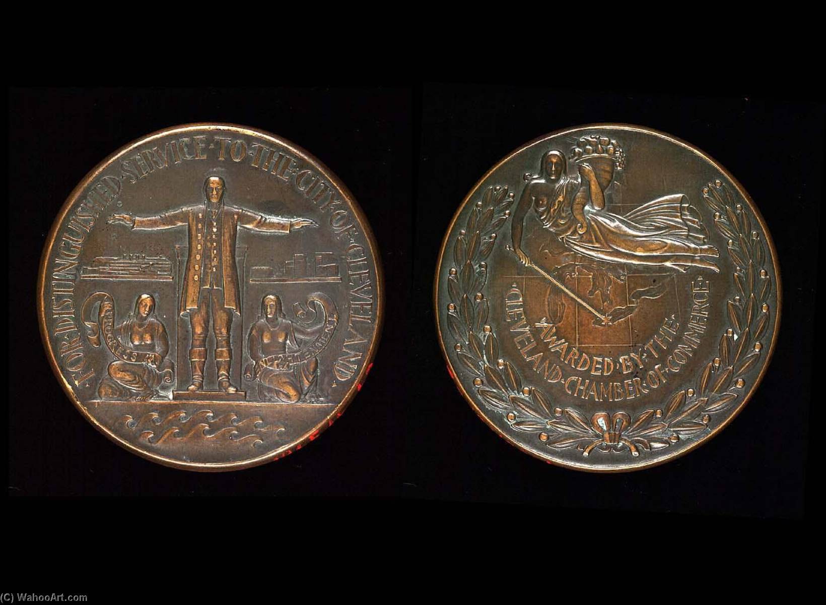 WikiOO.org - Encyclopedia of Fine Arts - Lukisan, Artwork Paul Manship - Distinguished Service Medal of Cleveland
