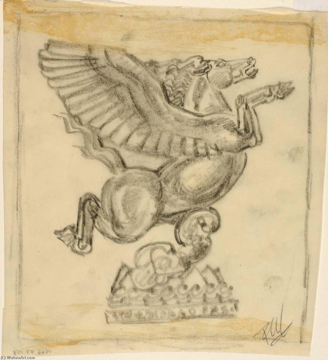 WikiOO.org - Encyclopedia of Fine Arts - Lukisan, Artwork Paul Manship - Pegasus