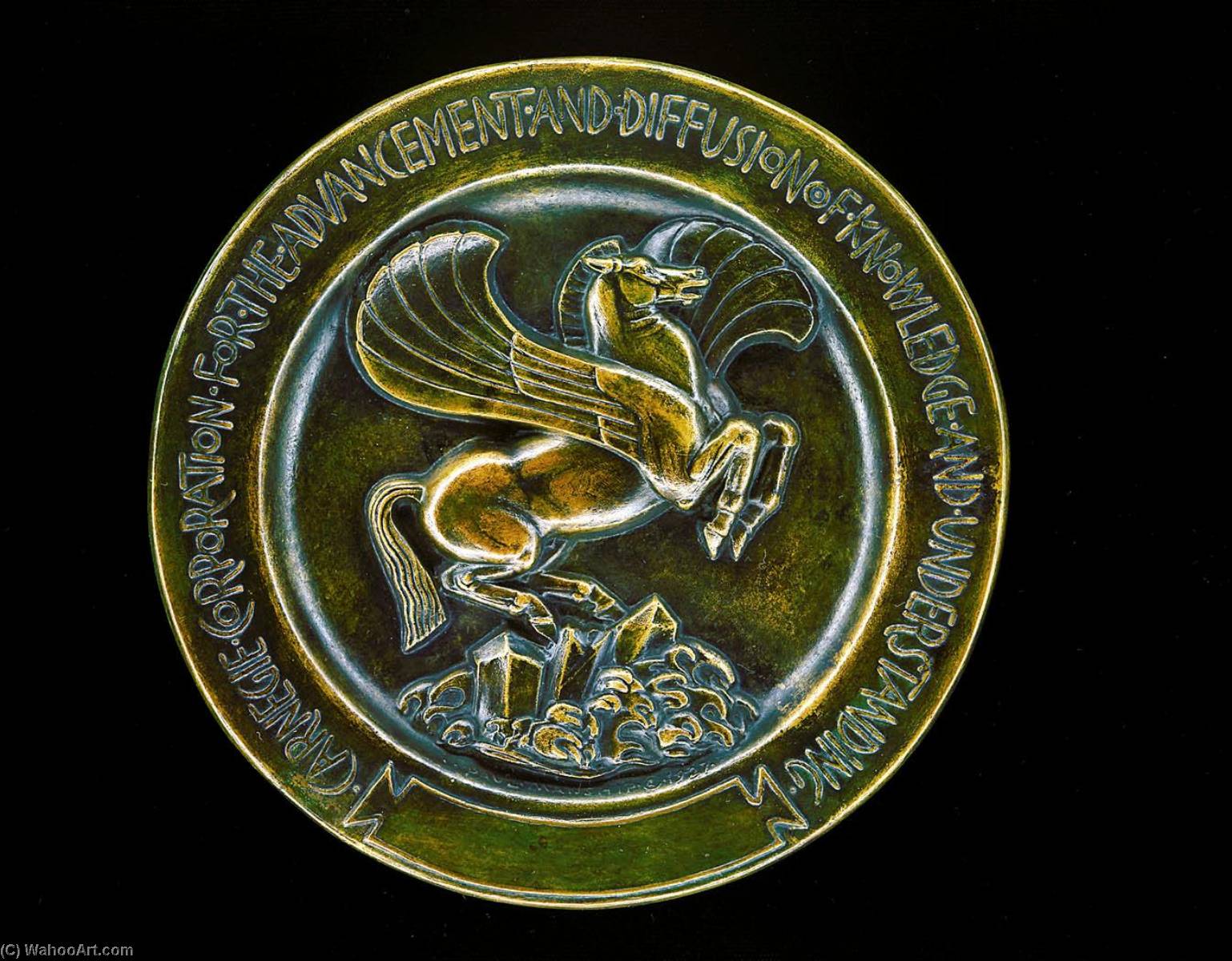 Wikioo.org - The Encyclopedia of Fine Arts - Painting, Artwork by Paul Manship - Carnegie Corporation Ashtray