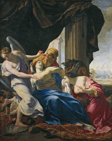 Wikioo.org – L'Encyclopédie des Beaux Arts - Peinture, Oeuvre de Simon Vouet - La mort de didon