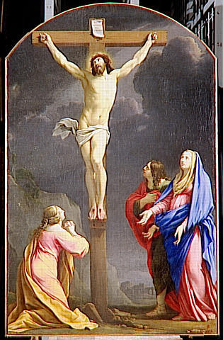 WikiOO.org - Encyclopedia of Fine Arts - Maalaus, taideteos Simon Vouet - LE CHRIST EN CROIX