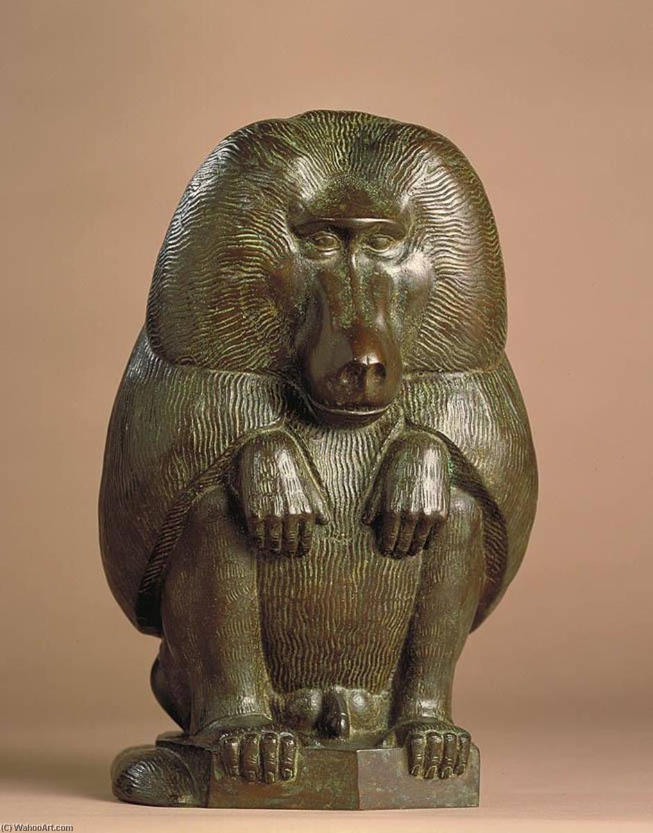 Wikioo.org - The Encyclopedia of Fine Arts - Painting, Artwork by Paul Manship - Baboon