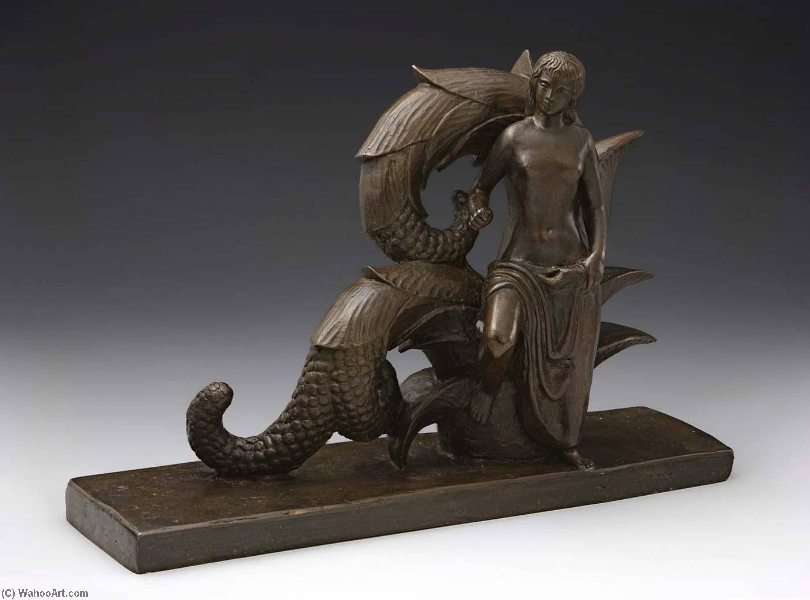 WikiOO.org - Encyclopedia of Fine Arts - Lukisan, Artwork Paul Manship - Study for Female Figure, Prometheus Fountain, Rockefeller Center