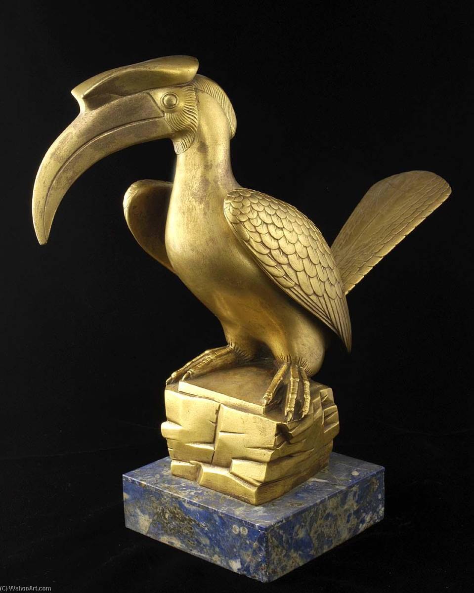 WikiOO.org - Encyclopedia of Fine Arts - Maalaus, taideteos Paul Manship - Concave Casqued Hornbill