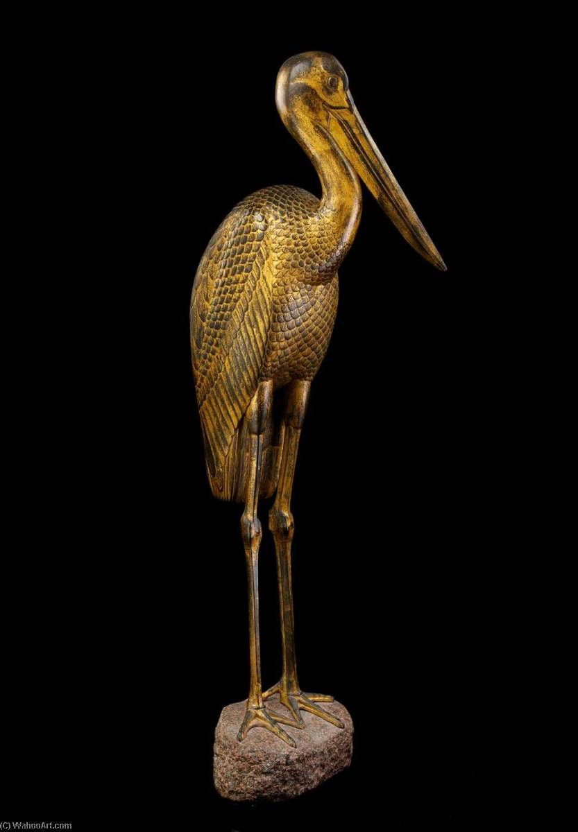 Wikioo.org - The Encyclopedia of Fine Arts - Painting, Artwork by Paul Manship - Black Necked Stork
