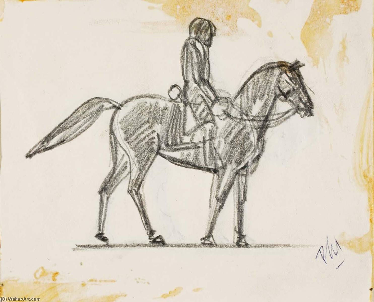 Wikoo.org - موسوعة الفنون الجميلة - اللوحة، العمل الفني Paul Manship - Sketch for Equestrian Statue of General Ulysses S. Grant
