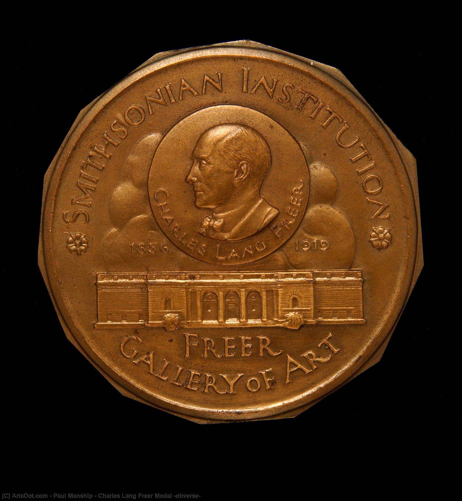 WikiOO.org - אנציקלופדיה לאמנויות יפות - ציור, יצירות אמנות Paul Manship - Charles Lang Freer Medal (obverse)