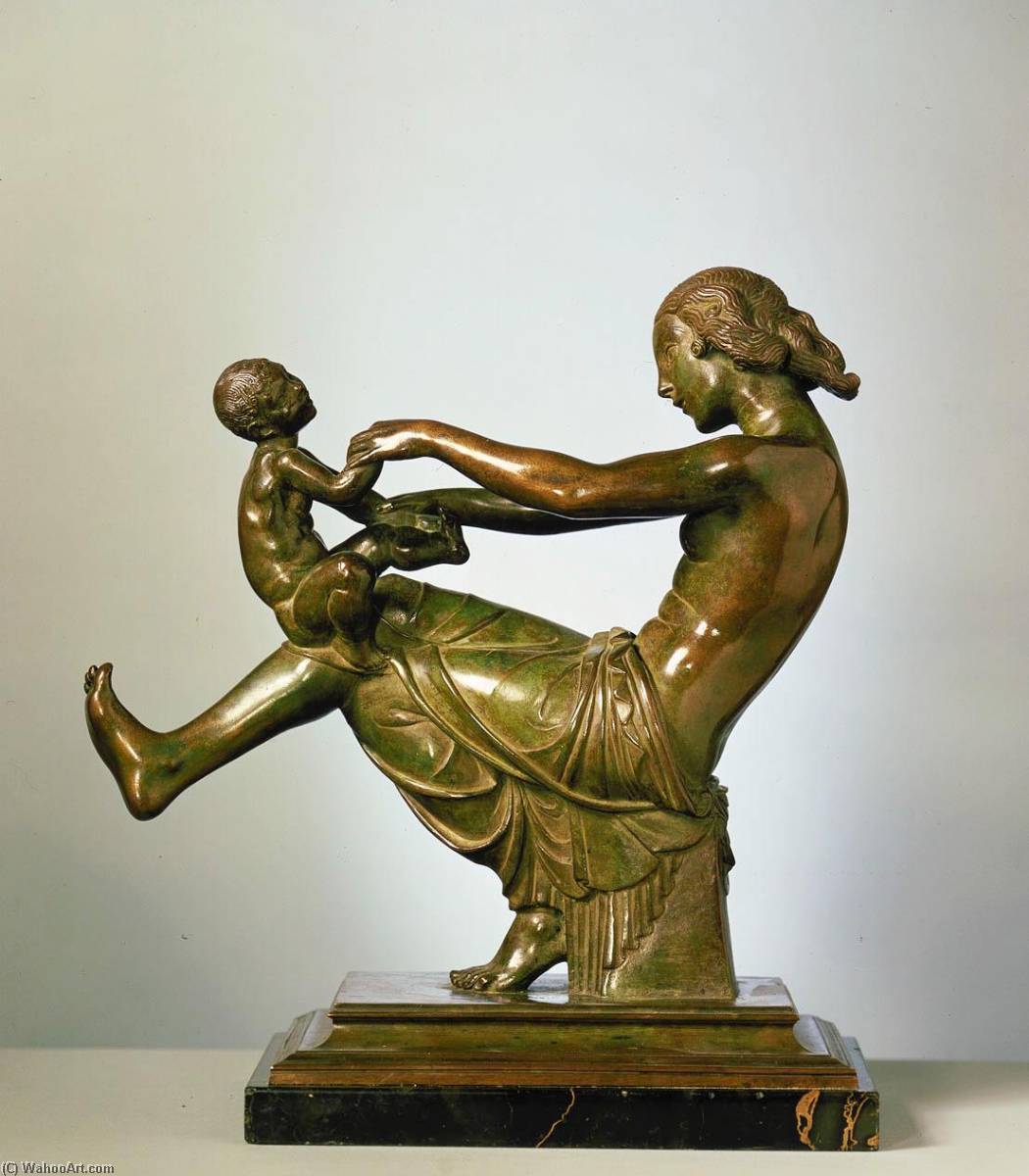 Wikioo.org - The Encyclopedia of Fine Arts - Painting, Artwork by Paul Manship - Playfulness