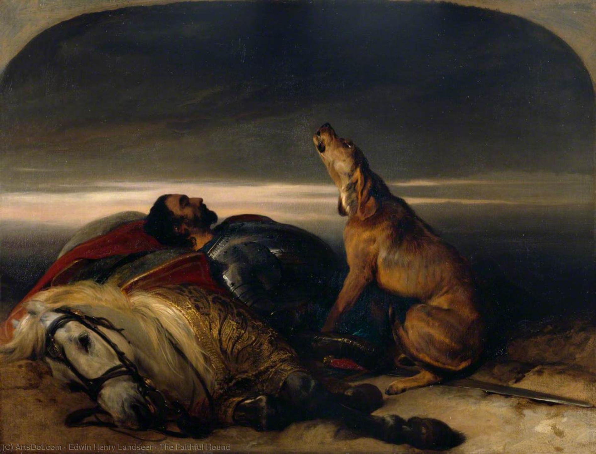 Wikioo.org - The Encyclopedia of Fine Arts - Painting, Artwork by Edwin Henry Landseer - The Faithful Hound
