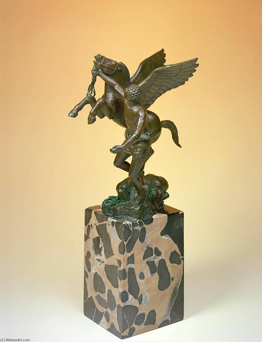 Wikioo.org - The Encyclopedia of Fine Arts - Painting, Artwork by Paul Manship - Bellerophon and Pegasus