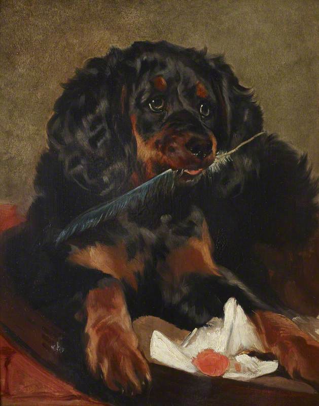 Wikioo.org - The Encyclopedia of Fine Arts - Painting, Artwork by Edwin Henry Landseer - Queen Victoria's Spaniel, 'Tilco' (d.1850)