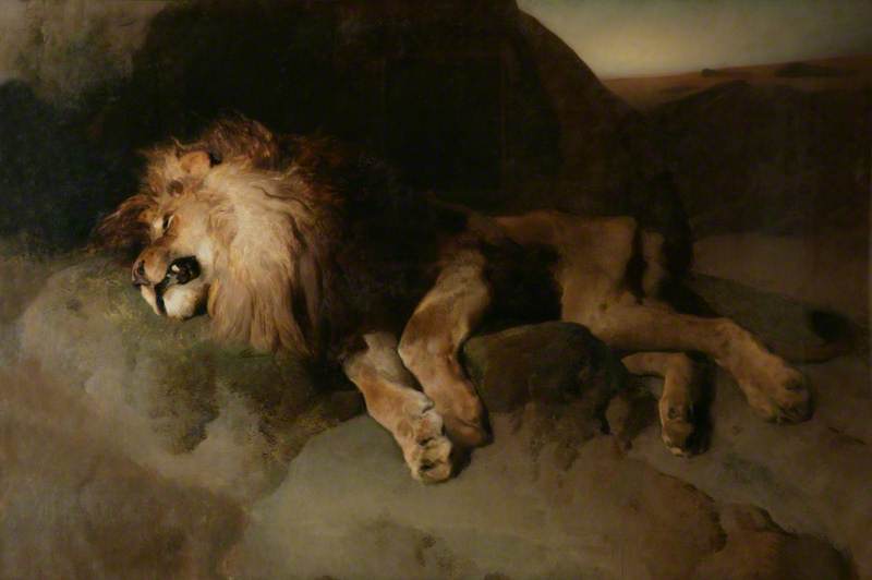 WikiOO.org - Εγκυκλοπαίδεια Καλών Τεχνών - Ζωγραφική, έργα τέχνης Edwin Henry Landseer - The Desert